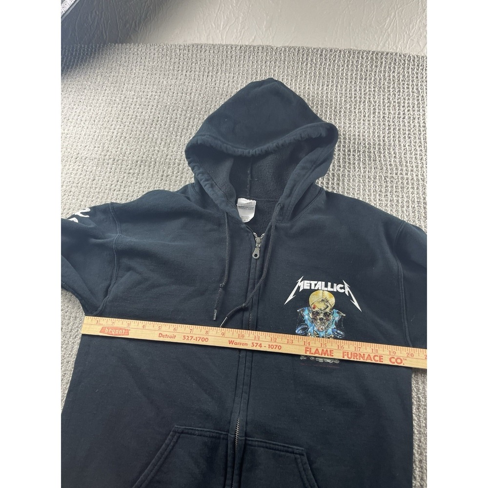 Metallica Band Hoodie Soon You'll Please Their Appetite Full Zip Concert Medium - Picture 8 of 12